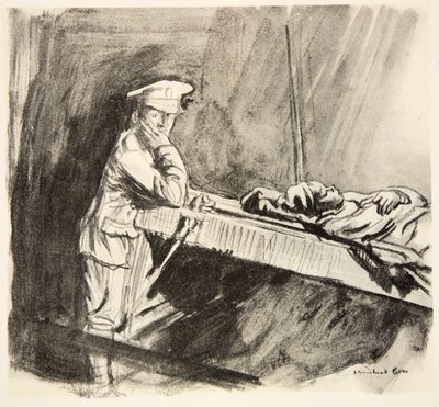 Embarking the wounded, illustration from 