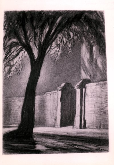 Suburban Night, c.1920 by David Muirhead Bone