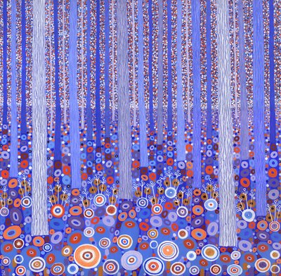 Blue Orange Forest, 2015 by David Newton