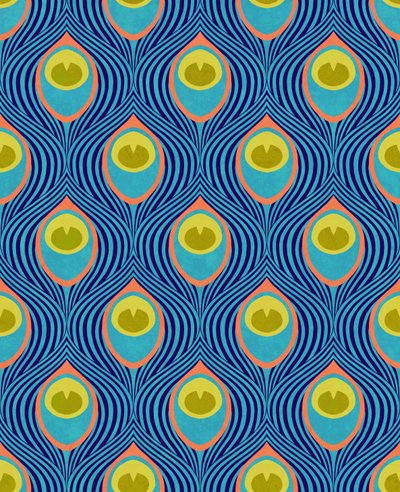 Peacock Cyan, 2019 by David Newton