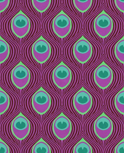 Peacock Magenta, 2019 by David Newton