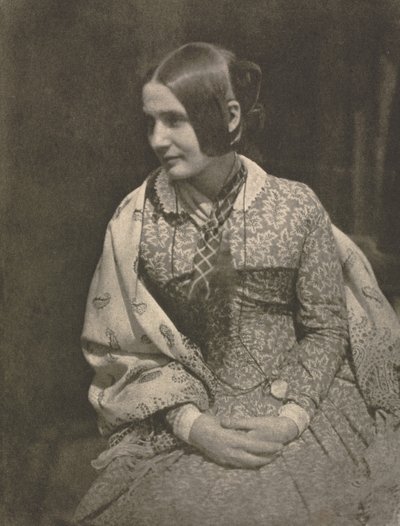 Lady in Flowered Dress by David Octavius Hill