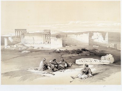 Baalbec (Baalbek) in Lebanon, Drawing Made 05/05/1839 in 