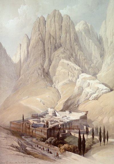 Convent of St. Catherine with Mount Horeb, February 19th 1839, plate 118 from Volume III of 
