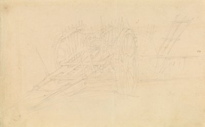 Farm Cart at Dol, 1843 by David Roberts