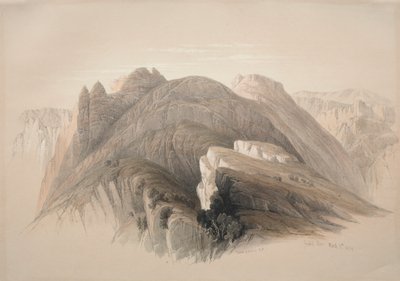 Mount Hor, from the Cliffs Encircling Petra, 1839 by David Roberts