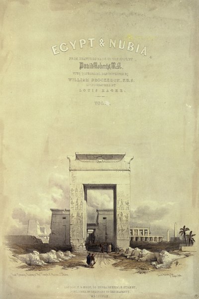 Great Gateway Leading to the Temple of Karnak, Titlepage to 