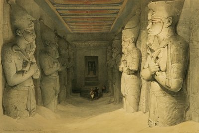 Interior of the Temple of Abu Simbel, from 