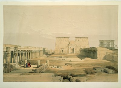 Main Entrance to the Temple on Philae Island by David Roberts