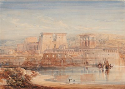 Philae: A View of the Temples from the South by David Roberts