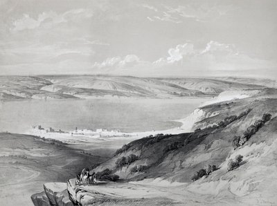 Sea of Galilee, from Voyage to Holy Land by David Roberts