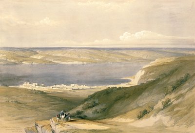 Sea of Galilee or Genezareth, Looking Towards Bashan, April 21st 1839, Plate 36 from Volume I of 