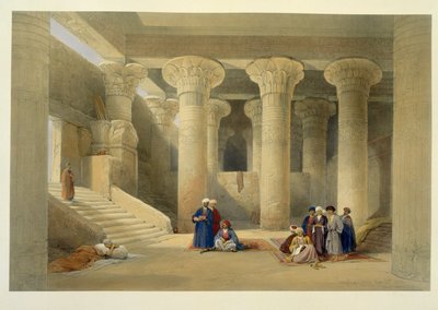 Temple at Esna by David Roberts