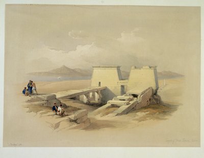 Temple at Wadi Sabona, Nubia by David Roberts