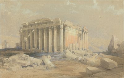 The Temple of Baalbek by David Roberts