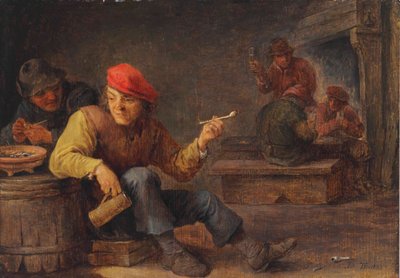 Boors Drinking and Smoking in an Inn by David Teniers the Younger