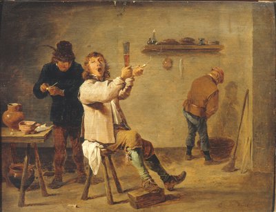 Peasants Drinking in a Tavern by David Teniers the Younger