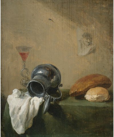 Still-life with Overturned Jug by David Teniers the Younger