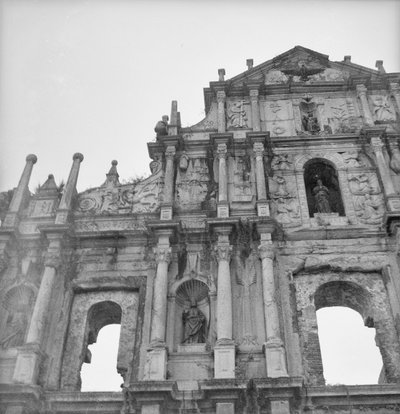The Facade of the Ruins of St Paul