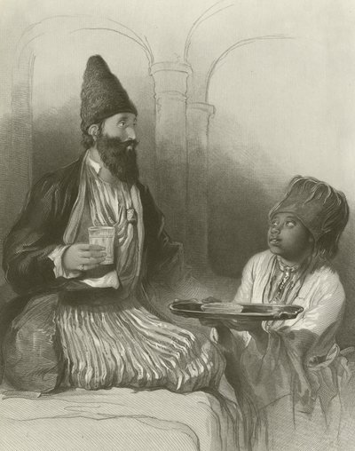 A Persian Prince, His Slave Bringing Him Sherbet by David Wilkie