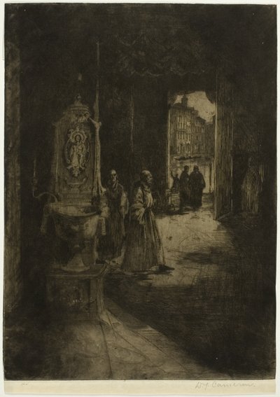 Church Interior, Venice, plate sixteen from the North Italian Set by David Young Cameron