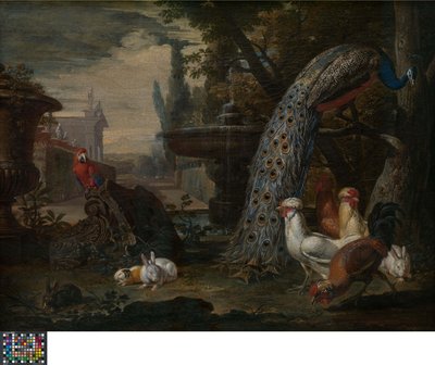 Animals in a Garden by David de Coninck