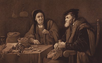 The Misers, from the Picture in the National Gallery, London by David the Younger (after) Teniers