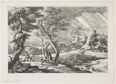 Plate VII, from a Set of Landscapes, 1743 by Davide Antonio Fossati