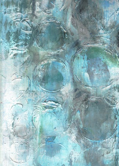 Calming Aqua Rounds by Deb Chaney