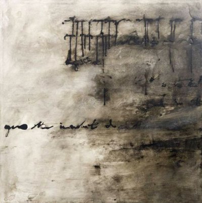 Dark Abstract Script by Deb Chaney