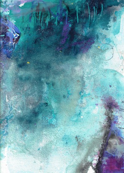 Deep Ocean Abstract by Deb Chaney