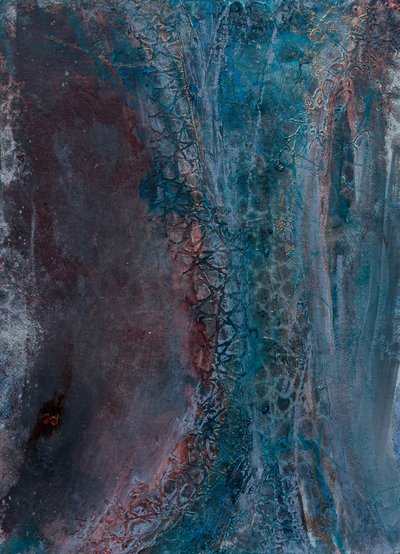 Deep Teal Flow by Deb Chaney