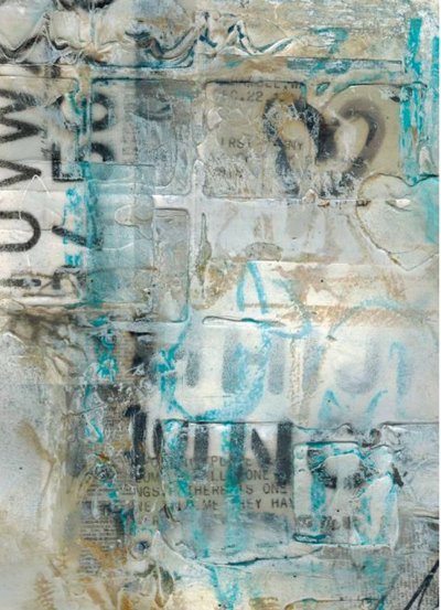 Distressed Urban Abstract by Deb Chaney
