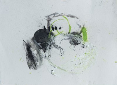 Dynamic Green Splash by Deb Chaney