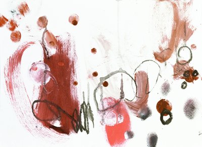 Dynamic Red Shapes by Deb Chaney