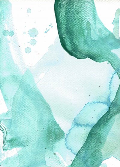 Fluid Aqua Abstract by Deb Chaney