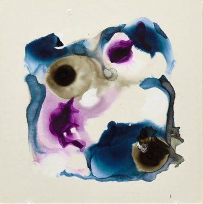 Fluid Blue Purple Abstract by Deb Chaney