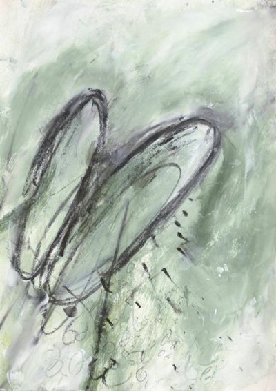 Green Organic Curves by Deb Chaney