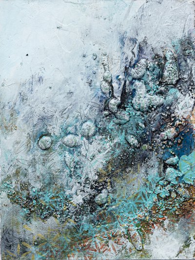 Icy Teal Textures by Deb Chaney