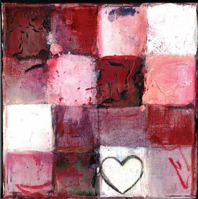 Red Checkered Heart by Deb Chaney