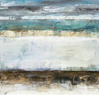 Serene Coastal Abstract by Deb Chaney