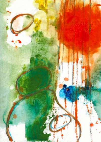 Vibrant Abstract Flow by Deb Chaney