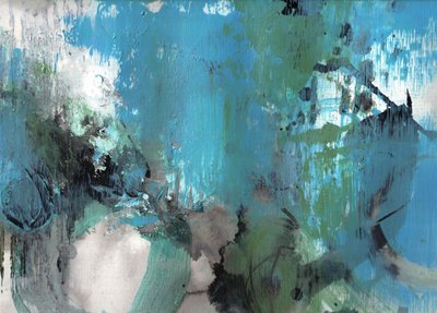 Vibrant Aqua Flow by Deb Chaney