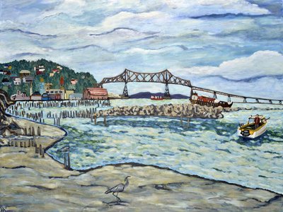 Astoria Heron, 2018 by Deborah Eve Alastra
