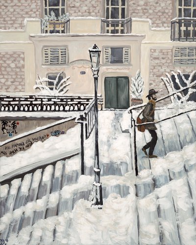 Montmartre Snow, 2017 by Deborah Eve Alastra