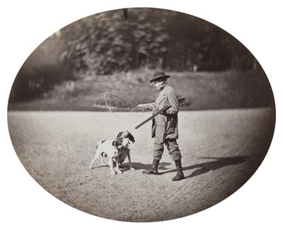 Hunter with Dogs by Delmaet and Durandelle