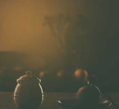 Warm Honey Apple Still Life by Delphine Devos