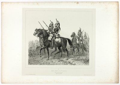 11th Dragoons Advance Guard, from Souvenirs d’Italie: Expédition de Rome by Denis Auguste Marie Raffet