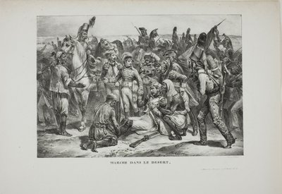 Desert March by Denis Auguste Marie Raffet