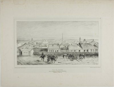 View of Yassy Taken from the Balcony of the St. Petersburg Hotel, Moldavia, July 19, 1837 by Denis Auguste Marie Raffet